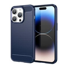 Telefoniümbris Carbon Case iPhone 14 Pro flexible gel back cover, sinine цена и информация | Чехлы для телефонов | kaup24.ee