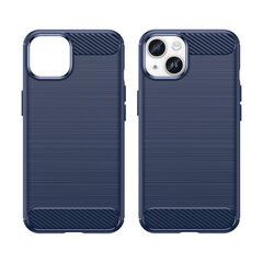 Telefoniümbris Carbon Case iPhone 14 case flexible gel back cover, sinine цена и информация | Чехлы для телефонов | kaup24.ee