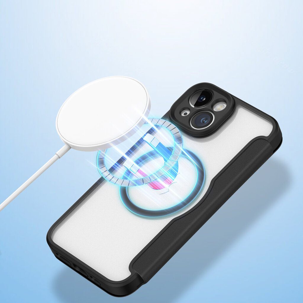 Telefoniümbris Dux Ducis Skin X Pro case iPhone 14 MagSafe magnetic flip case, must hind ja info | Telefoni kaaned, ümbrised | kaup24.ee