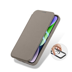 Telefoniümbris Dux Ducis Skin X Pro case iPhone 14 Plus MagSafe magnetic flip case, beež hind ja info | Telefoni kaaned, ümbrised | kaup24.ee