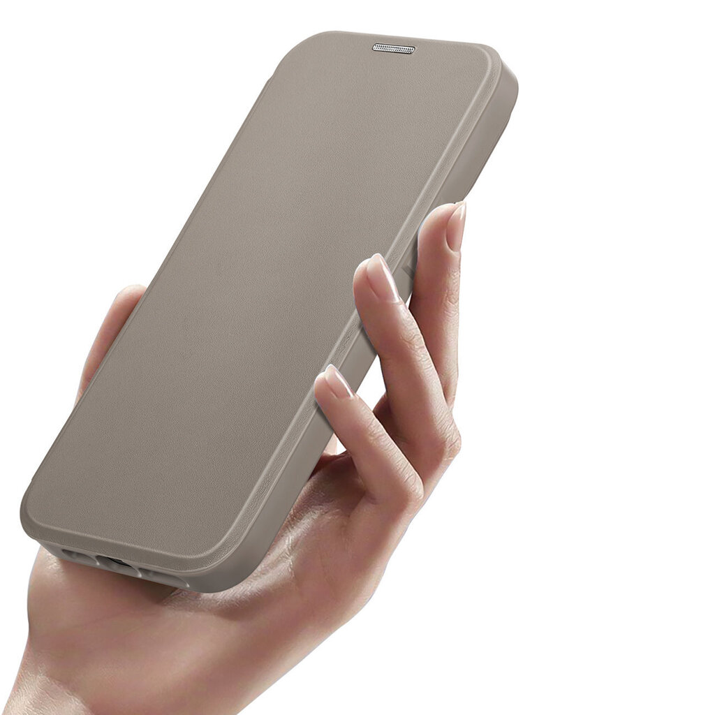 Telefoniümbris Dux Ducis Skin X Pro case iPhone 14 Pro Max MagSafe magnetic flip cover, beež hind ja info | Telefoni kaaned, ümbrised | kaup24.ee