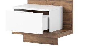 Ночной стол Livorno 69, белый / дуб цена и информация | Szynaka Meble Мебель для спальни | kaup24.ee