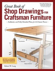 Great Book of Shop Drawings for Craftsman Furniture, Second Edition: Authentic and Fully Detailed Plans for 61 Classic Pieces 2nd Revised edition hind ja info | Entsüklopeediad, teatmeteosed | kaup24.ee