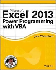 Excel 2013 Power Programming with VBA цена и информация | Книги по экономике | kaup24.ee
