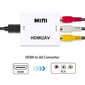 Videokonverteri adapter HDMI-AV RCA Converter цена и информация | USB jagajad, adapterid | kaup24.ee