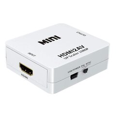 Видео конвертер Адаптер HDMI в AV RCA Converter цена и информация | Адаптеры и USB-hub | kaup24.ee