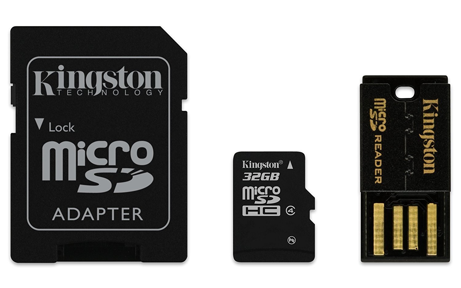 Mälukaart Kingston microSDHC 32GB CL4 + lugeja ja adapter hind ja info | Mobiiltelefonide mälukaardid | kaup24.ee