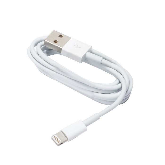 Cable USB - Lightning 1,5 m 1A white bulk hind ja info | Mobiiltelefonide kaablid | kaup24.ee