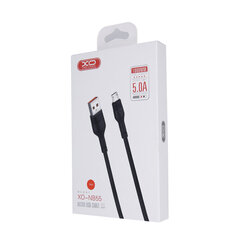 XO cable NB55 USB - microUSB 1,0 m 5A black hind ja info | Mobiiltelefonide kaablid | kaup24.ee