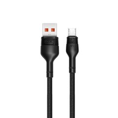 XO cable NB55 USB - microUSB 1,0 m 5A black hind ja info | Mobiiltelefonide kaablid | kaup24.ee