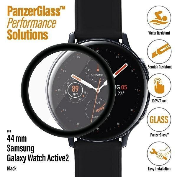 PanzerGlass Galaxy Watch Active 2 44mm black / black hind ja info | Nutikellade ja nutivõrude tarvikud | kaup24.ee