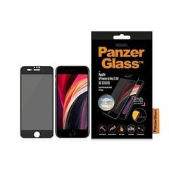 PanzerGlass E2E Super + iPhone 6 / 6s / 7/8 / SE 2020 Case Friendly CamSlider Privacy black / black hind ja info | Ekraani kaitsekiled | kaup24.ee