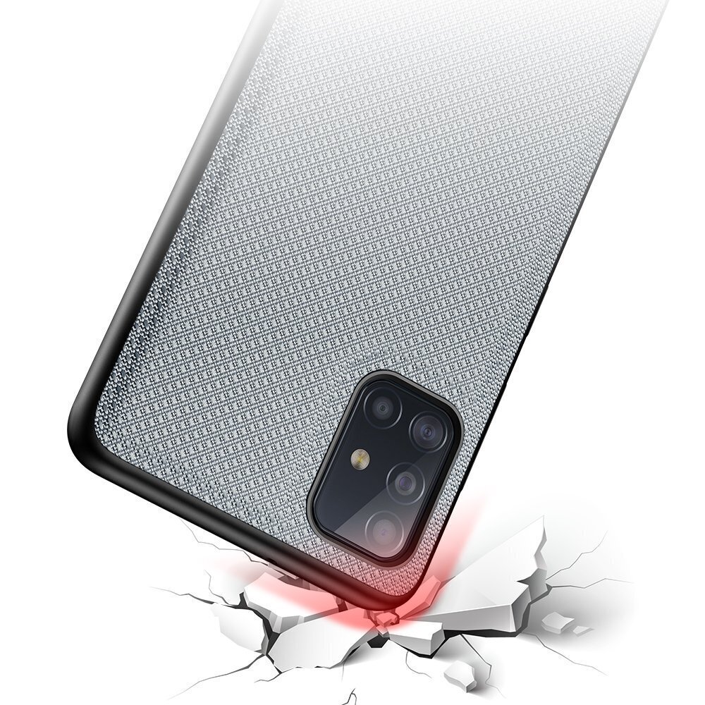 Dux Ducis Fino case covered with nylon material for Samsung Galaxy A51 gray (Grey) hind ja info | Telefoni kaaned, ümbrised | kaup24.ee