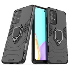 Ring Armor Case Kickstand Tough Rugged Cover for Samsung Galaxy A52s 5G / A52 5G / A52 4G black (Black) hind ja info | Telefoni kaaned, ümbrised | kaup24.ee