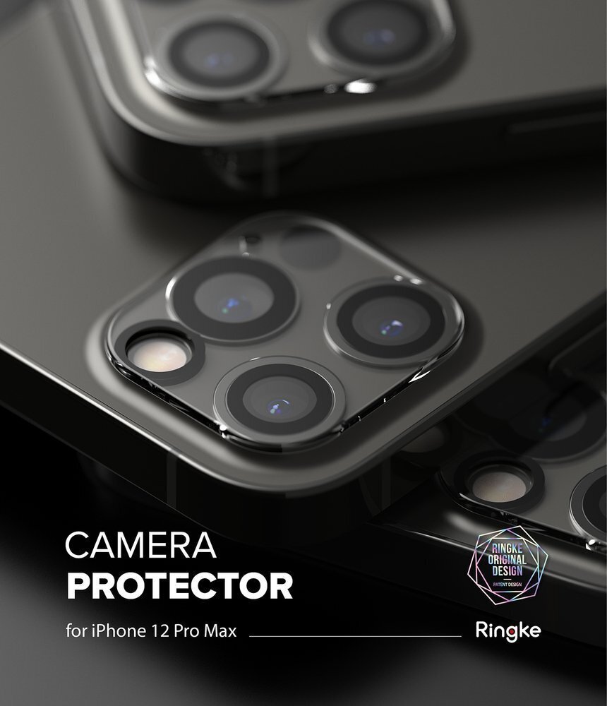 Ringke Camera Protector Glass Full Camera Tempered Glass Camera Lens for iPhone 12 transparent (C1G014) (iPhone 12 Pro Max) цена и информация | Ekraani kaitsekiled | kaup24.ee