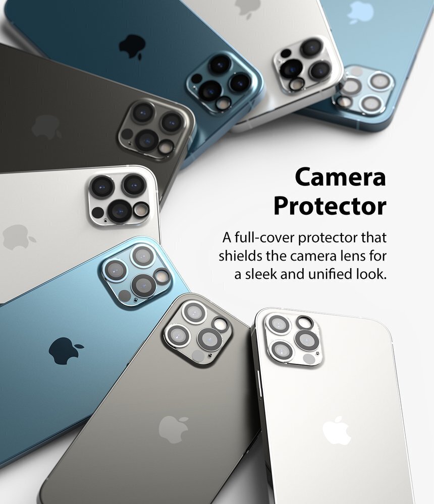 Ringke Camera Protector Glass Full Camera Tempered Glass Camera Lens for iPhone 12 transparent (C1G014) (iPhone 12 Pro Max) цена и информация | Ekraani kaitsekiled | kaup24.ee