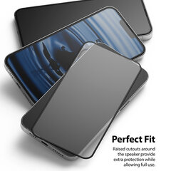 Ringke Invisible Defender ID Full Glass Tempered Glass Tough Screen Protector Full Coveraged with Frame for iPhone 13 Pro Max (G4as059) (case friendly) цена и информация | Защитные пленки для телефонов | kaup24.ee