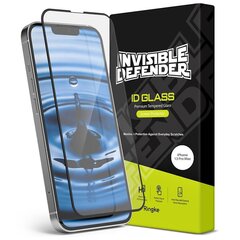 Ringke Invisible Defender ID Full Glass Tempered Glass Tough Screen Protector Full Coveraged with Frame for iPhone 13 Pro Max (G4as059) (case friendly) hind ja info | Ekraani kaitsekiled | kaup24.ee