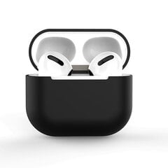 Case for AirPods 2 / AirPods 1 silicone soft cover for headphones black (case C) (Black) цена и информация | Аксессуары для наушников | kaup24.ee