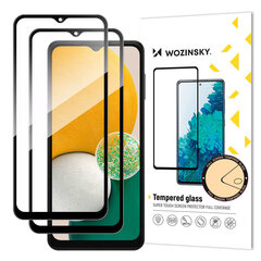 Wozinsky Set of 2x Super Strength Full Glue Tempered Glass Full Screen with Frame Case Friendly Samsung Galaxy A13 5G / A23 / A23 5G Black цена и информация | Защитные пленки для телефонов | kaup24.ee