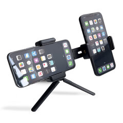Dual adjustable smartphone holder with tripod black (E-type live dual camera) hind ja info | Mobiiltelefonide hoidjad | kaup24.ee