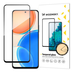 Wozinsky super tough Full Glue Full Glue Full Screen Tempered Glass with Case Friendly Honor X8 Black Frame цена и информация | Защитные пленки для телефонов | kaup24.ee