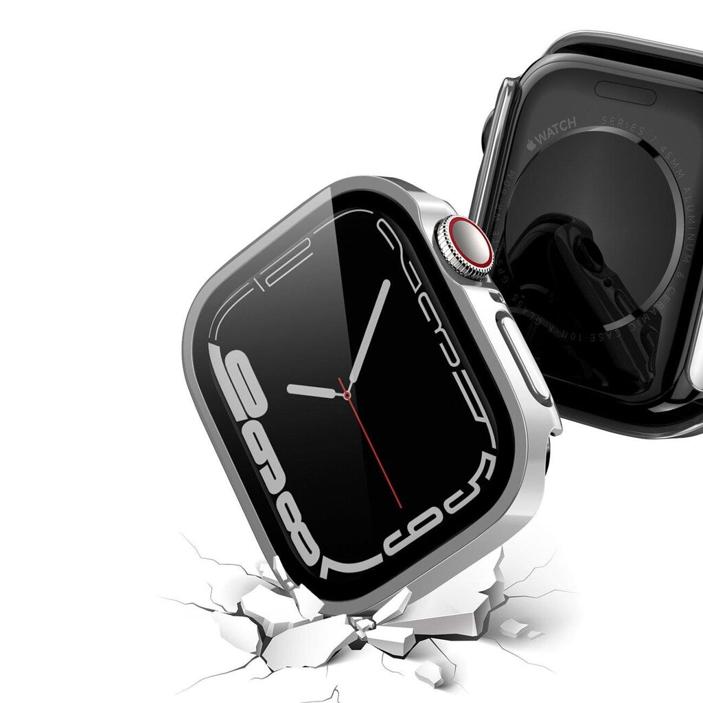 Dux Ducis Hamo Watch 7 41mm Metallic Watch Case Silver (Silver) цена и информация | Nutikellade ja nutivõrude tarvikud | kaup24.ee