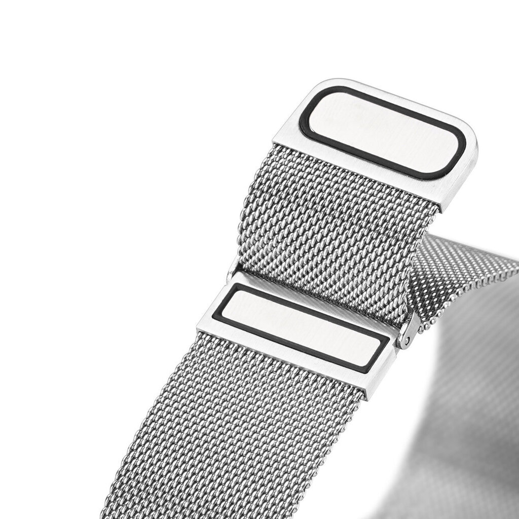 Dux Ducis Magnetic Strap Wristband for Samsung Galaxy Watch / Huawei Watch / Honor Watch / Xiaomi Watch (22mm band) Magnetic Wristband Silver (Milanese Version) (Silver) цена и информация | Nutikellade ja nutivõrude tarvikud | kaup24.ee