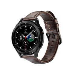 Dux Ducis Leather Strap Strap For Samsung Galaxy Watch / Huawei Watch / Honor Watch / Xiaomi Watch (22mm band) Leather Wristband Dark Brown (Business Version) (Ciemnobrązowy) цена и информация | Аксессуары для смарт-часов и браслетов | kaup24.ee