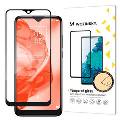 Wozinsky super durable Full Glue tempered glass full screen with Case Friendly TCL 205 black frame цена и информация | Защитные пленки для телефонов | kaup24.ee