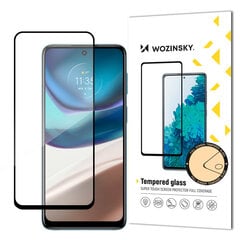 Wozinsky Super Durable Full Glue Tempered Glass Full Screen With Frame Case Friendly Motorola Moto G42 Black hind ja info | Ekraani kaitsekiled | kaup24.ee