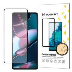 Wozinsky super durable Full Glue tempered glass full screen with frame Case Friendly Motorola Edge 30 black hind ja info | Ekraani kaitsekiled | kaup24.ee