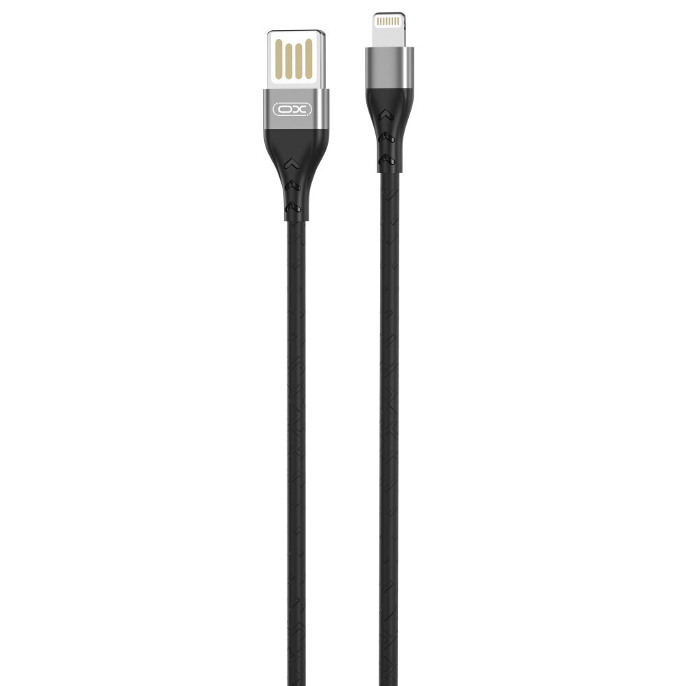 XO cable NB188 USB - Lightning 2.4A 1,0m gray double-sided USB цена и информация | Kaablid ja juhtmed | kaup24.ee