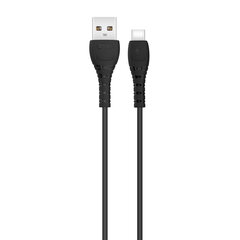 XO cable NB-Q165 USB - USB-C 1,0m 3A black цена и информация | Кабели и провода | kaup24.ee