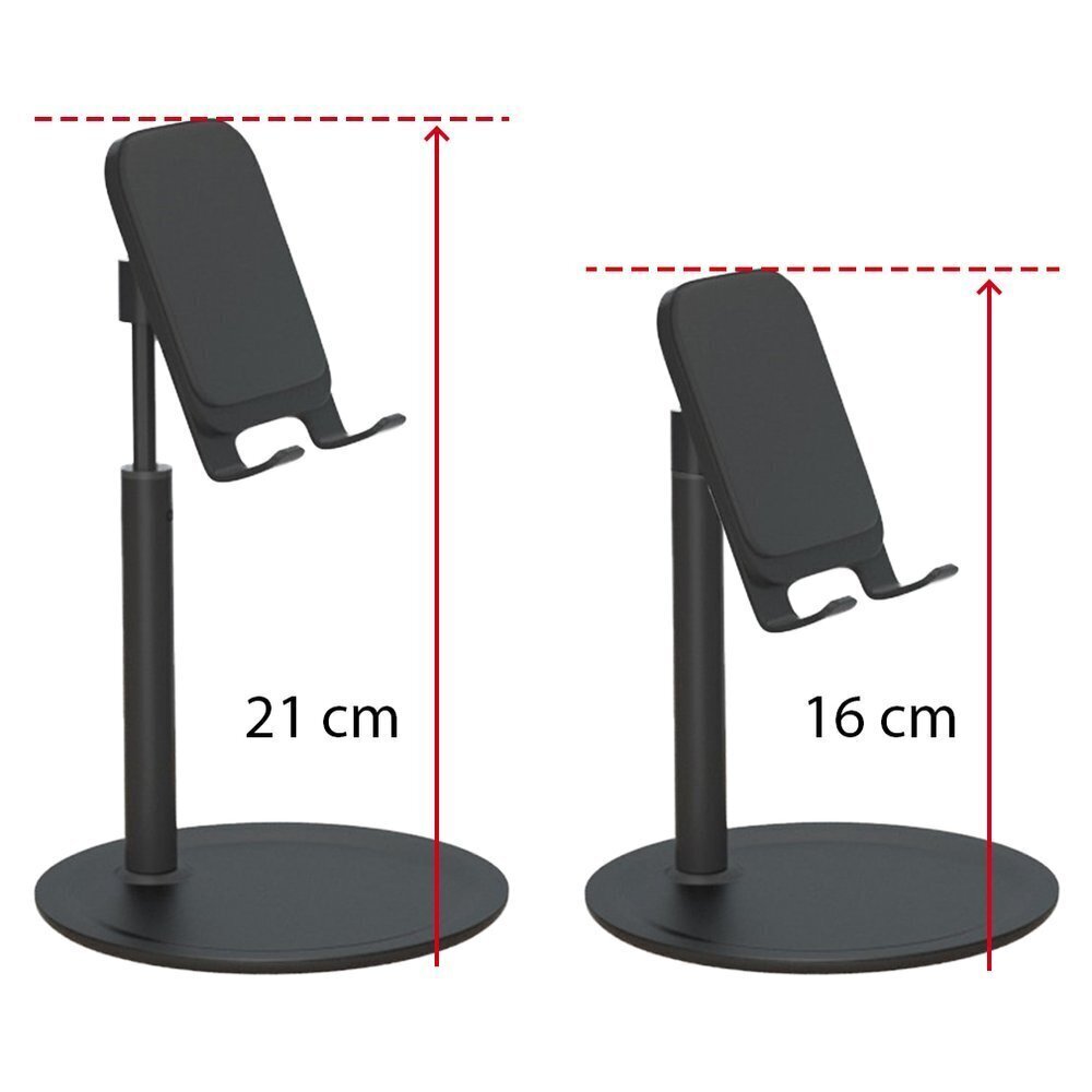 Telescopic Desktop Bracket phone tablet holder black (K3S) hind ja info | Mobiiltelefonide hoidjad | kaup24.ee