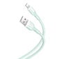 XO cable NB212 USB - Lightning 1,0 m 2,1A green цена и информация | Kaablid ja juhtmed | kaup24.ee