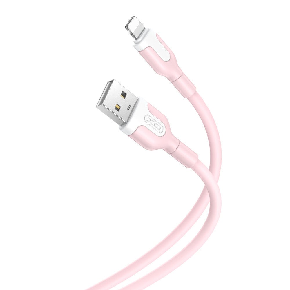 XO cable NB212 USB - Lightning 1,0 m 2,1A pink цена и информация | Kaablid ja juhtmed | kaup24.ee