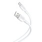 XO cable NB212 USB - microUSB 1,0 m 2,1A white hind ja info | Kaablid ja juhtmed | kaup24.ee