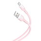 XO cable NB212 USB - microUSB 1,0 m 2,1A pink цена и информация | Kaablid ja juhtmed | kaup24.ee