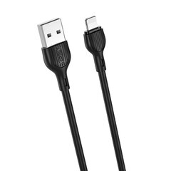 XO cable NB200 USB - Lightning 1,0m 2.1A black цена и информация | Кабели и провода | kaup24.ee