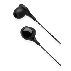 XO wired earphones EP46 jack 3,5mm with noise cancelling black цена и информация | Беспроводные наушники | kaup24.ee