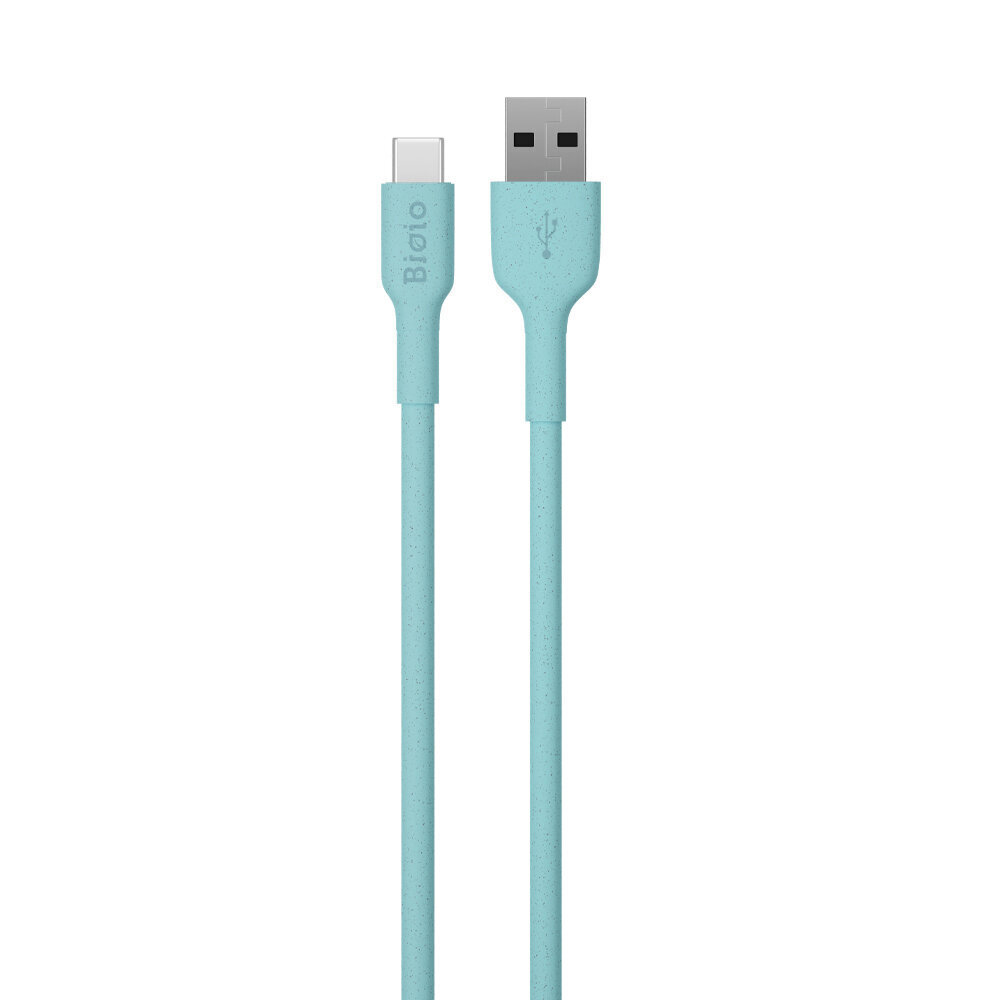 Bioio cable USB - USB-C 1,0 m 2,4A blue цена и информация | Mobiiltelefonide kaablid | kaup24.ee