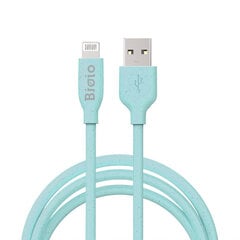 Bioio cable USB - Lightning 1,0 m 2,4A blue цена и информация | Кабели для телефонов | kaup24.ee