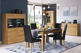2 tooli komplekt Kama 101, must/tamm hind ja info | Söögilaua toolid, köögitoolid | kaup24.ee