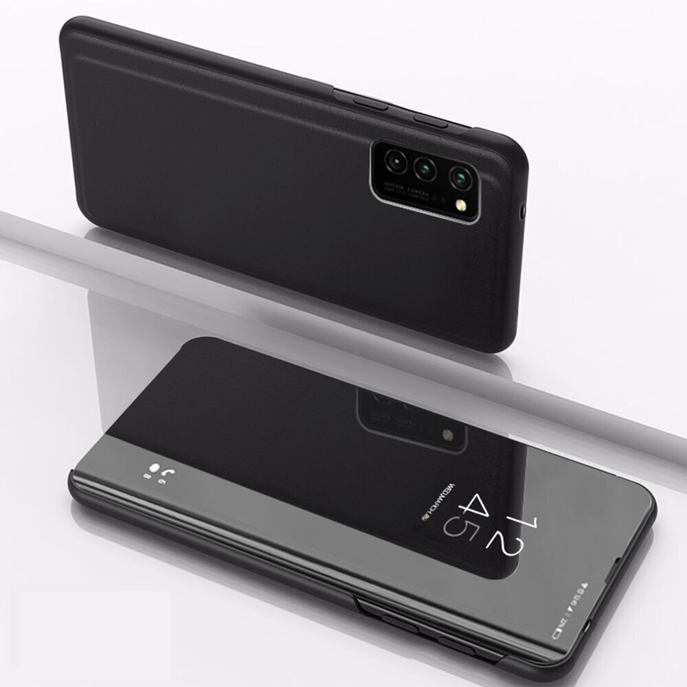 Smart Clear View case for Xiaomi Redmi 10A black hind ja info | Telefoni kaaned, ümbrised | kaup24.ee