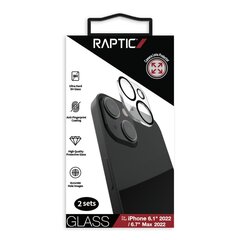 Raptic X-Doria Camera Protector Glass 2x iPhone 14 tempered glass for camera camera lens цена и информация | Защитные пленки для телефонов | kaup24.ee