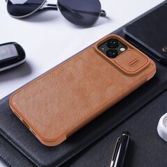 Nillkin Qin Pro Leather Case iPhone 14 6.1 2022 Brown (Brown) hind ja info | Telefoni kaaned, ümbrised | kaup24.ee