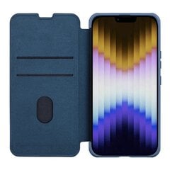 Nillkin Qin Cloth Pro Case Case For iPhone 14 Camera Protector Holster Cover Flip Case Blue (Blue) цена и информация | Чехлы для телефонов | kaup24.ee