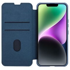 Nillkin Qin Cloth Pro Case Case For iPhone 14 Plus Camera Protector Holster Cover Flip Case Blue (Blue) hind ja info | Telefoni kaaned, ümbrised | kaup24.ee