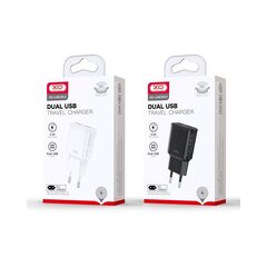 XO wall charger L92C 2x USB 2,4A black цена и информация | Зарядные устройства для телефонов | kaup24.ee